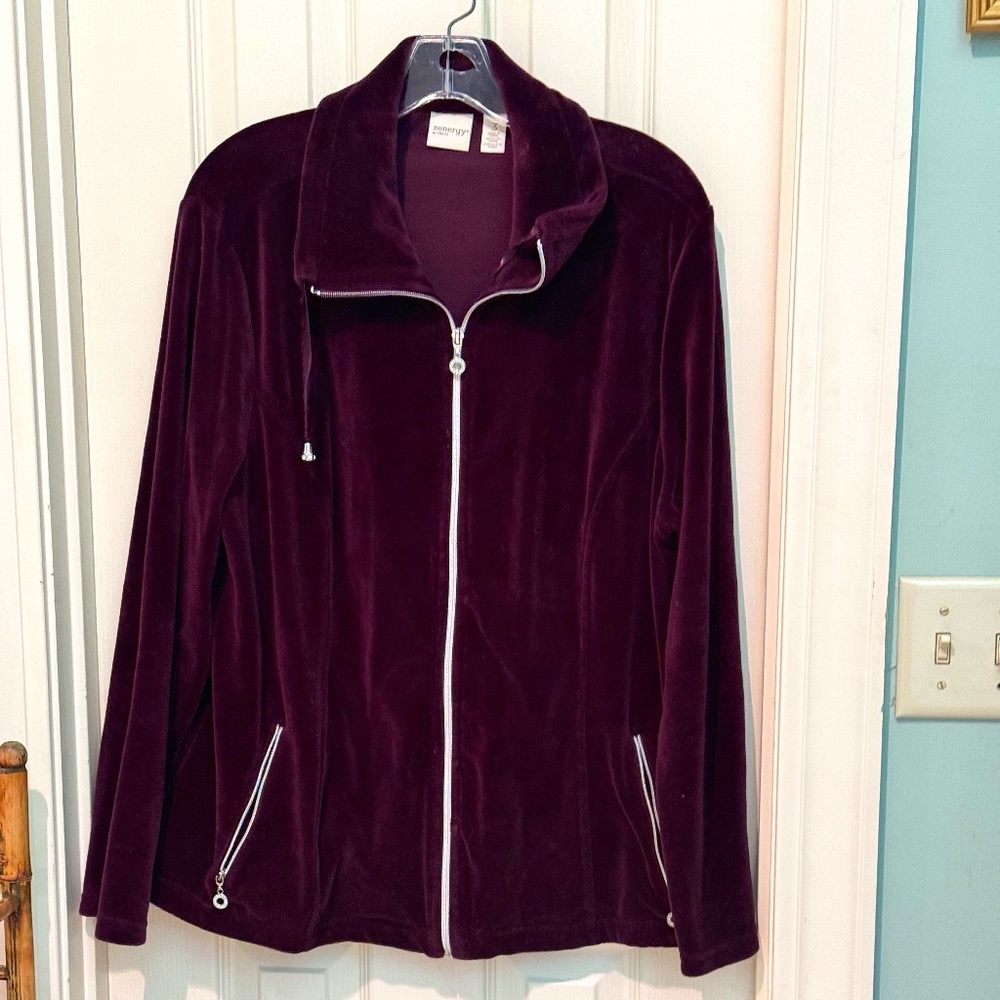 Purple Velour Tracksuit